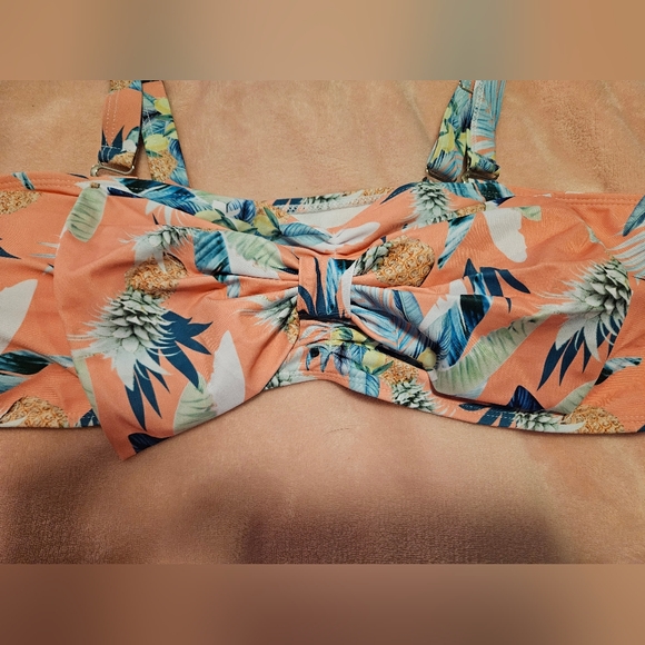 🩷5/$25🩷 Tropical Bow Bikini, Plus Size 3X - Picture 6 of 15